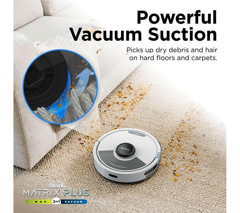 SHARK RV2620WDUKWH Matrix Plus 2-in-1 Robot Vacuum Cleaner - White & Silver