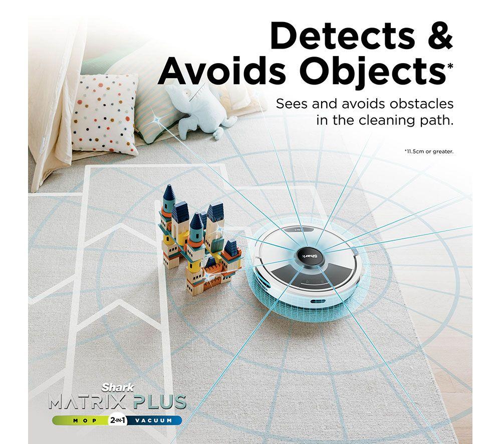 SHARK RV2620WDUKWH Matrix Plus 2-in-1 Robot Vacuum Cleaner - White & Silver