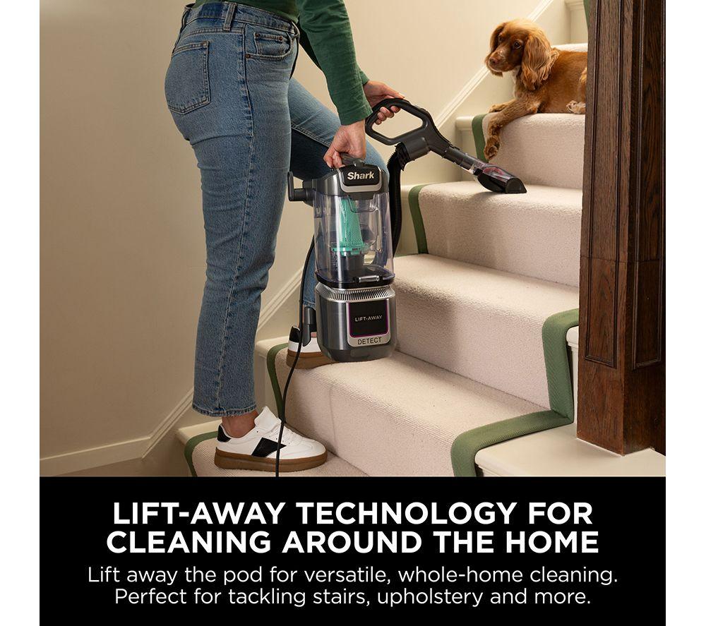 SHARK Detect Pet Pro with DuoClean LA450UKT Upright Bagless Vacuum Cleaner - Graphite Grey