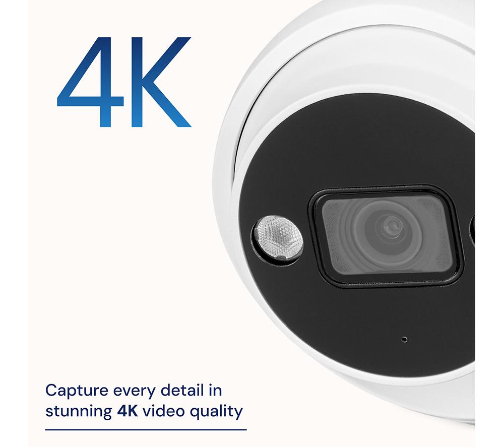 SWANN AdvancedX SWNVK-8ADVANX4D 8-channel 4K Ultra HD NVR Security System - 1TB, 4 Dome Cameras