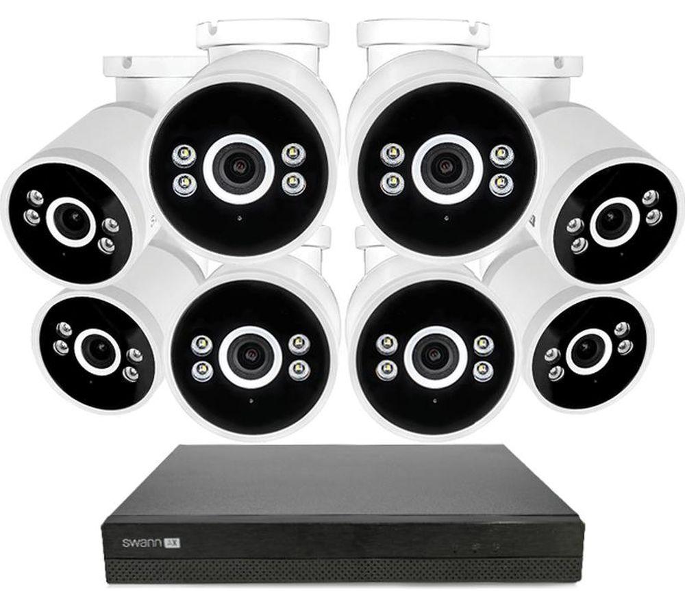 SWANN AdvancedX SWNVK-16ADVANX8B 16-channel 4K Ultra HD NVR Security System - 2TB, 8 Bullet Cameras