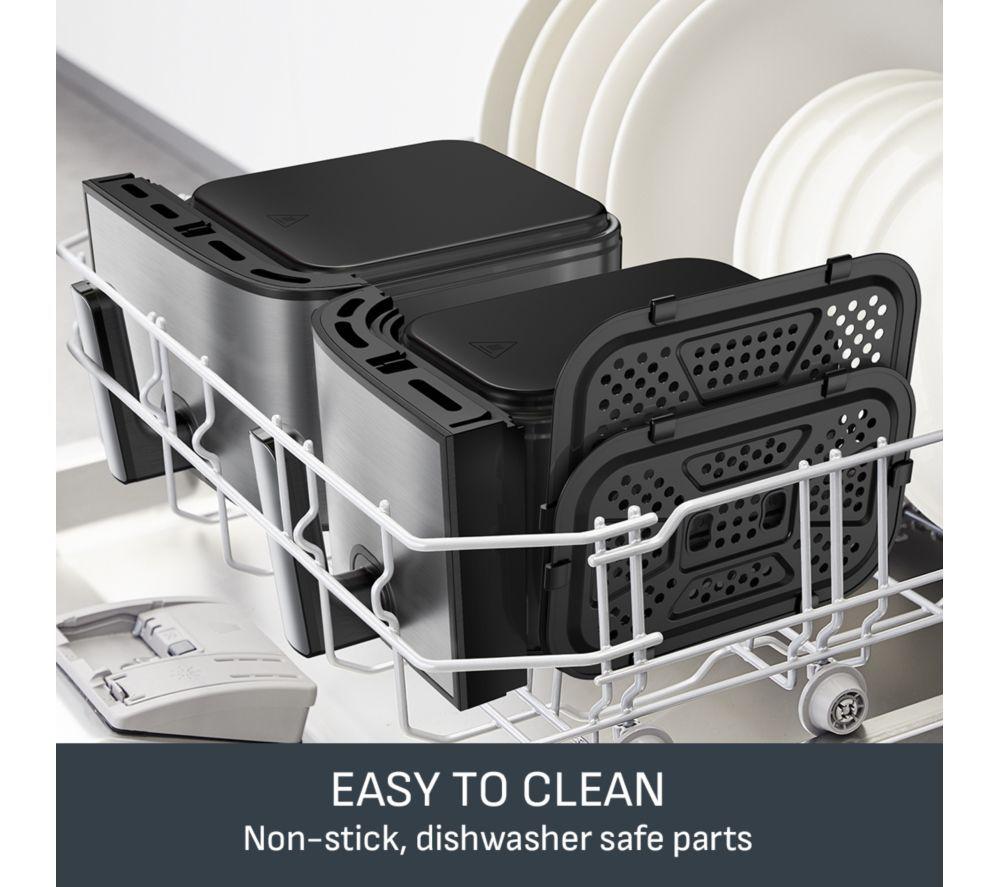 Freidora de aire TEFAL Easy Fry Dual XXL EY942DG1 de 11L - Acero inoxidable