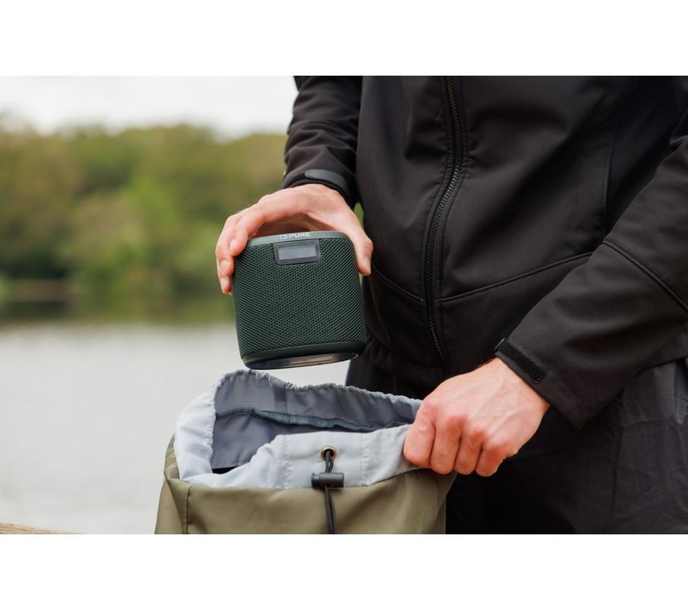PURE Woodland Mini Portable Bluetooth Speaker - Black