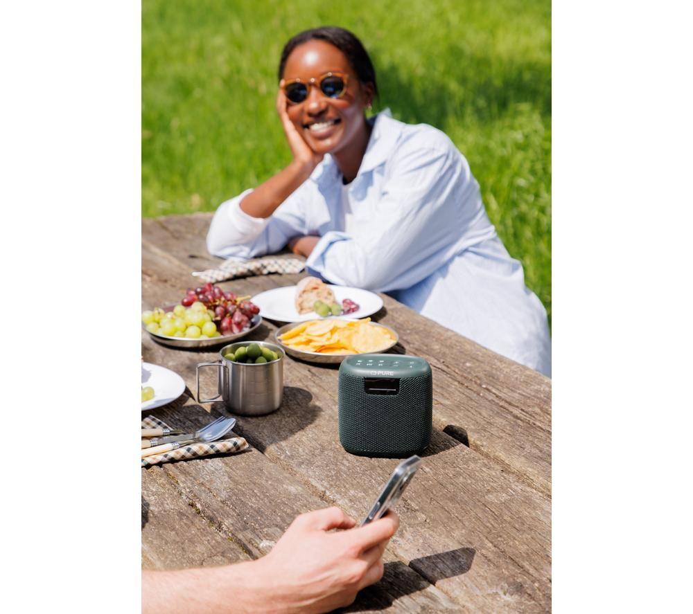 PURE Woodland Mini Portable Bluetooth Speaker - Green