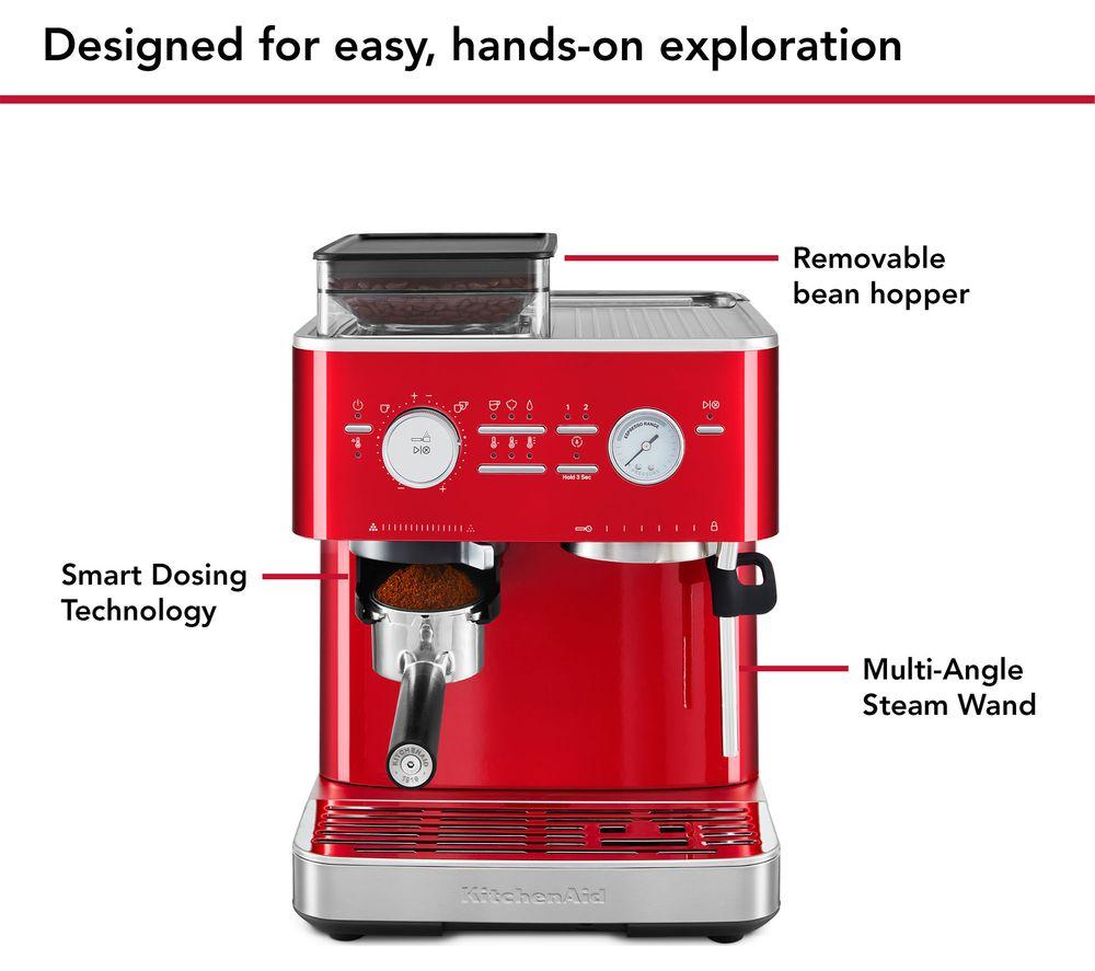 KITCHENAID 5KES6551BCA Bean to Cup Espresso Machine - Candy Apple