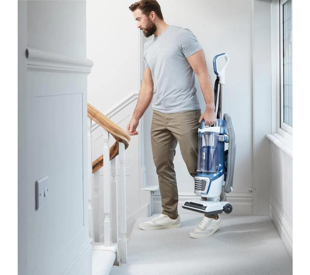 VACMASTER Respira Pet UC0413EUK Bagless Upright Vacuum Cleaner - White & Blue