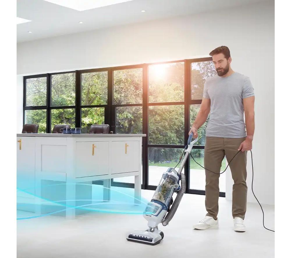 VACMASTER Respira Pet UC0413EUK Bagless Upright Vacuum Cleaner - White & Blue