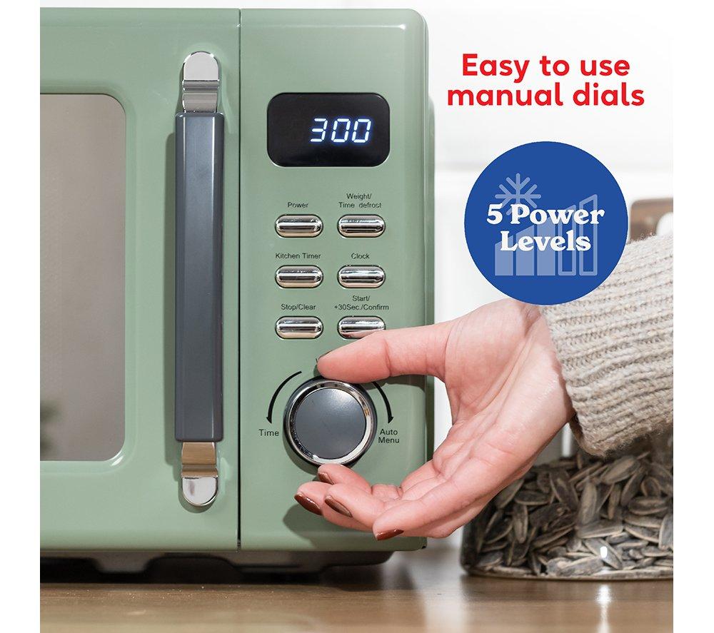 RUSSELL HOBBS Stylevia RHM2026SG Solo Microwave - Sage Green
