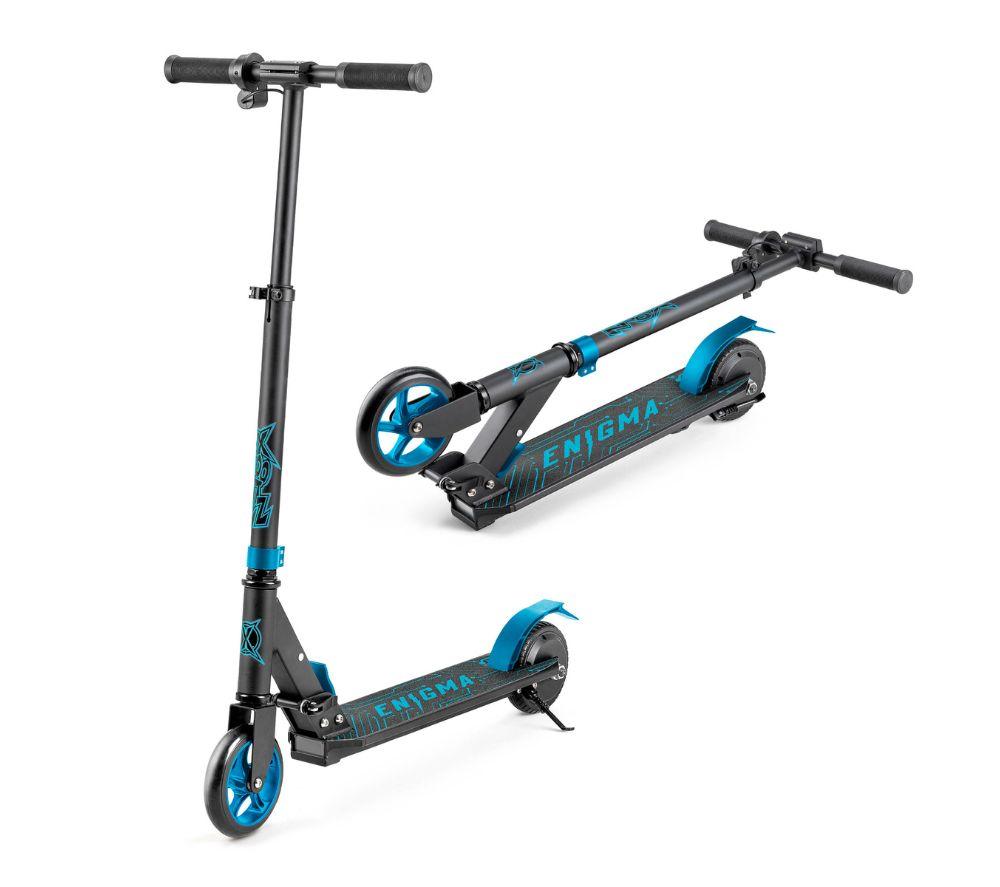 XOOTZ Enigma Electric Folding Kids Scooter - Blue