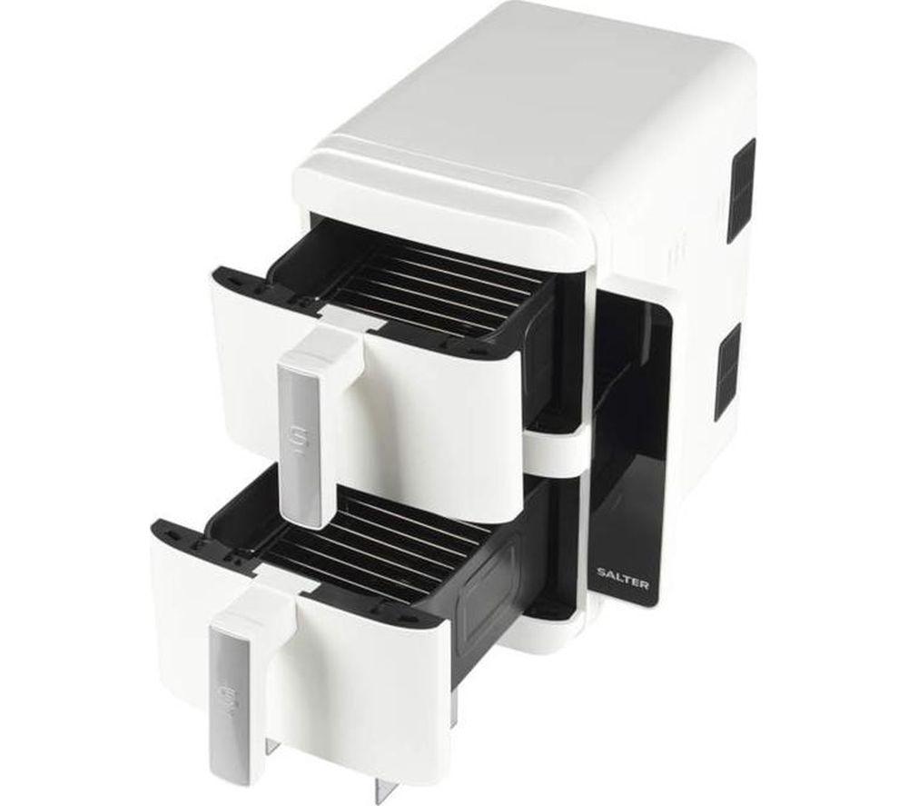 SALTER VertiCook Ultra EK6642WHT Freidora de aire doble de 9 L - Blanco