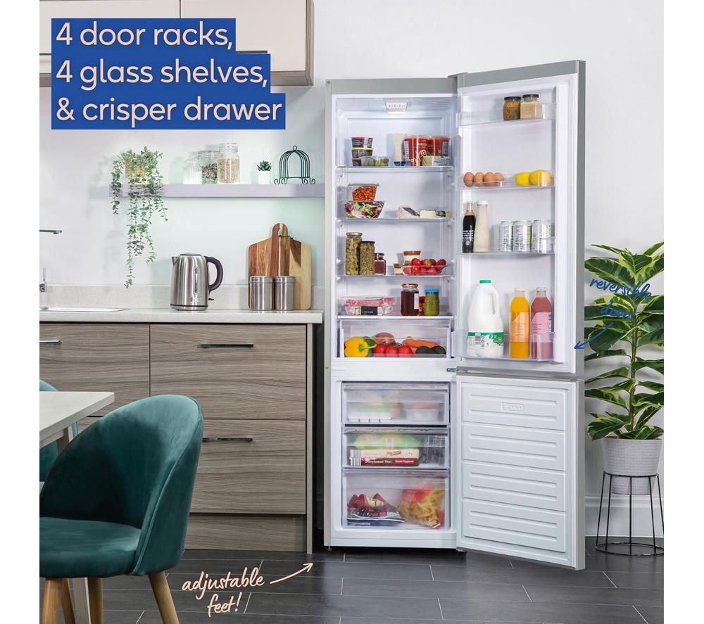 RUSSELL HOBBS RH180FFFF551E1S 70/30 Fridge Freezer - Silver