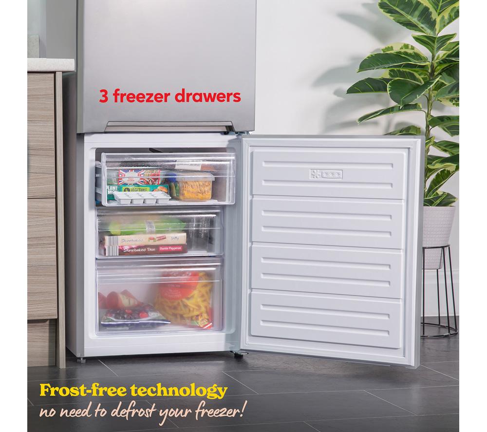 RUSSELL HOBBS RH180FFFF551E1S 70/30 Fridge Freezer - Silver