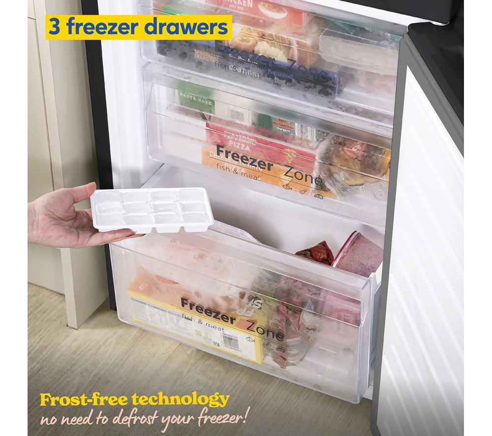 RUSSELL HOBBS RH180FFFF551E1BWD 70/30 Fridge Freezer - Black