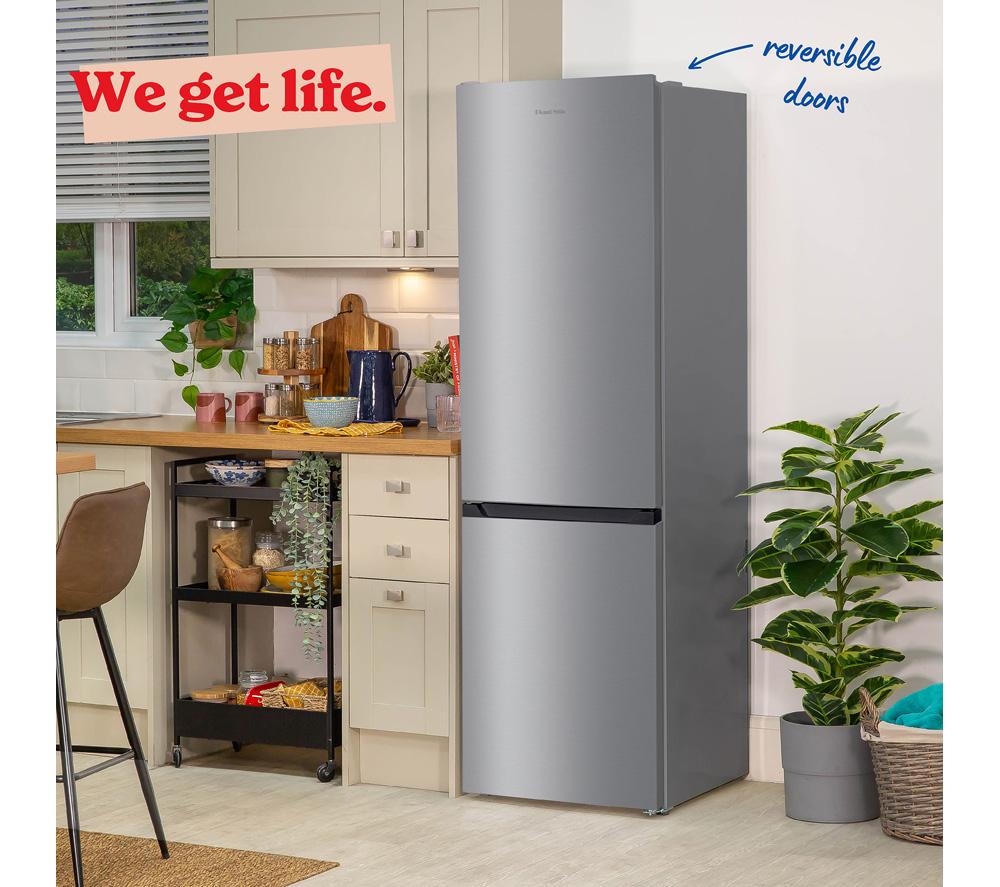 RUSSELL HOBBS RH186FFFF60SS/01 70/30 Fridge Freezer - Stainless Steel