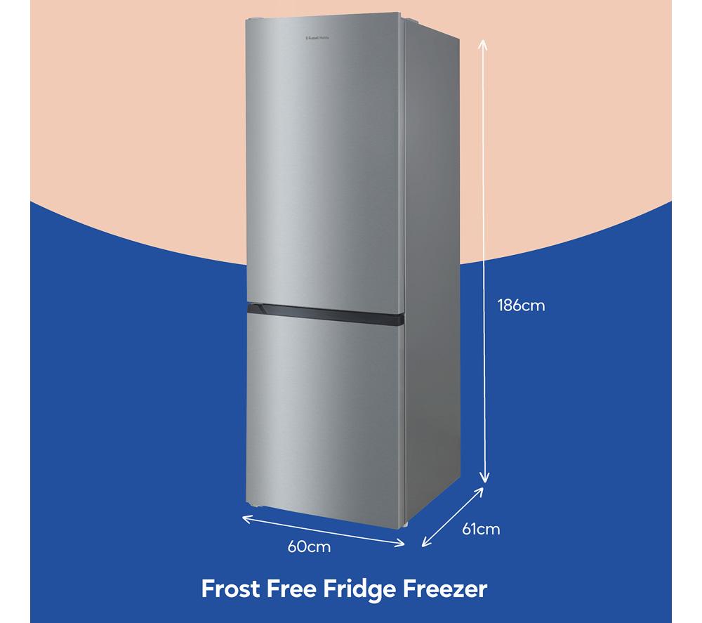 RUSSELL HOBBS RH186FFFF60SS/01 70/30 Fridge Freezer - Stainless Steel