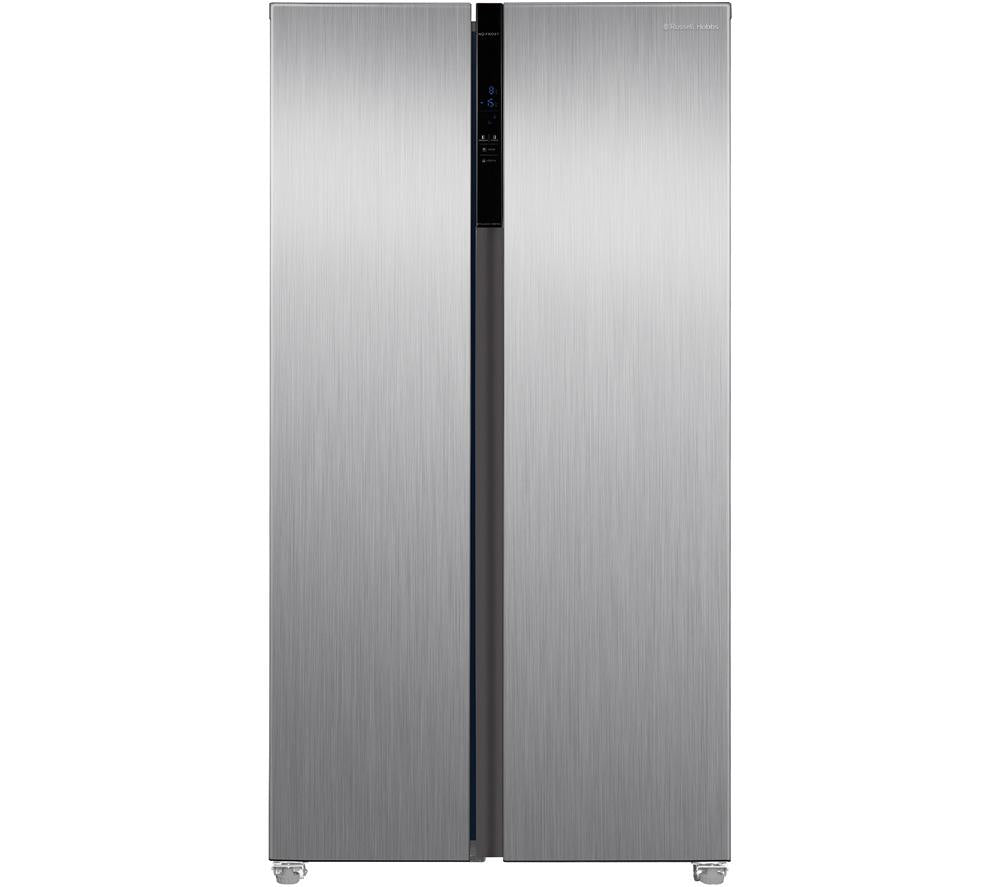 RUSSELL HOBBS RH90AFF201SS American-Style Fridge Freezer - Stainless Steel