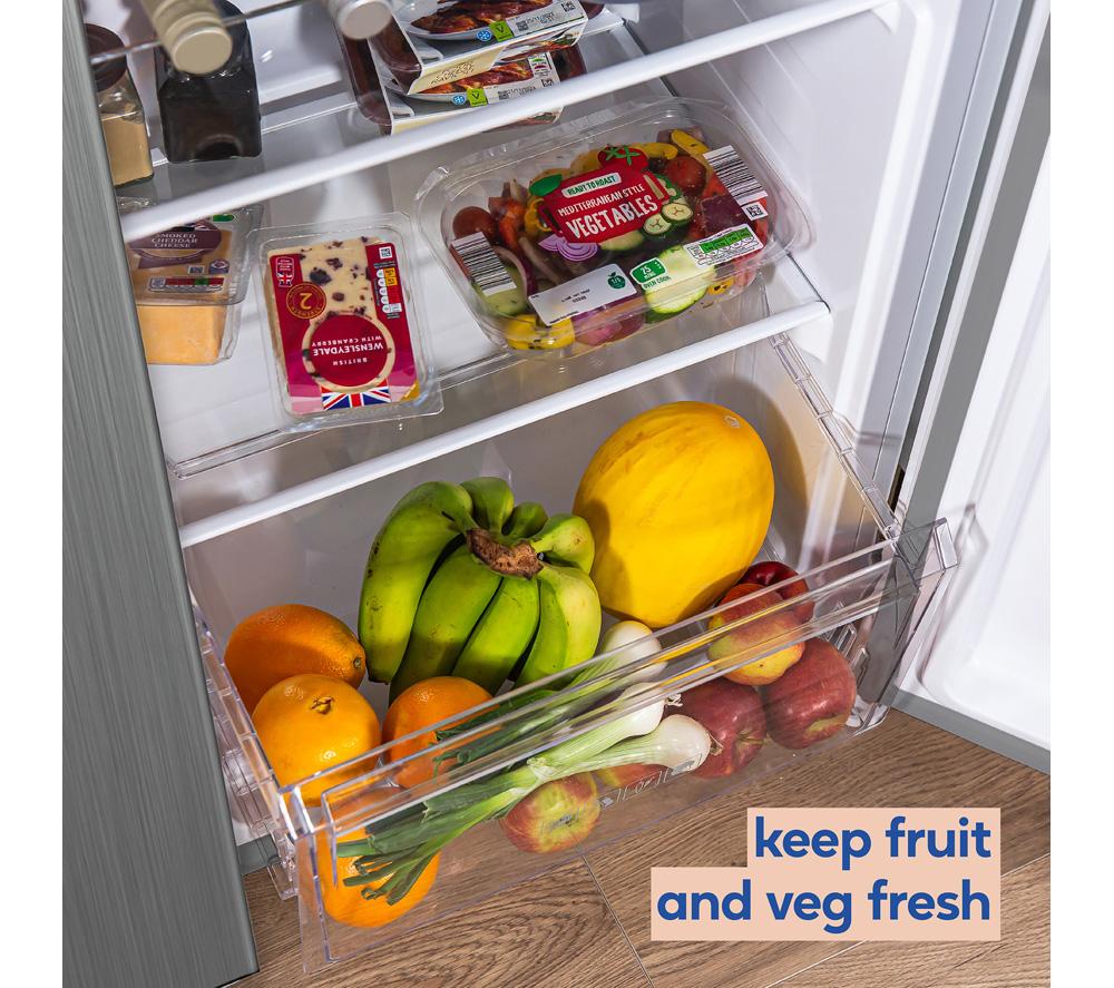 RUSSELL HOBBS RH90AFF201SS American-Style Fridge Freezer - Stainless Steel