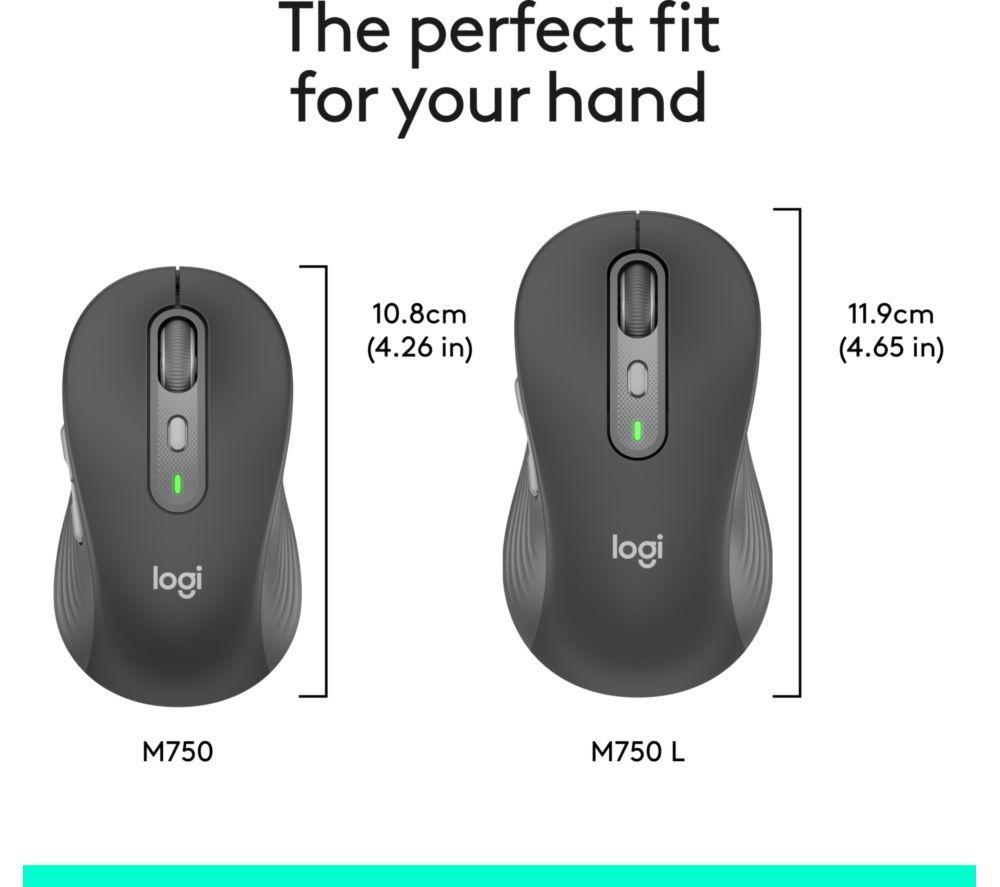 Ratón Óptico Inalámbrico LOGITECH Signature Plus M750 L