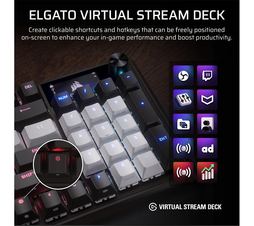 CORSAIR VANGUARD 96 Mechanical Gaming Keyboard - Black & Dual Tone