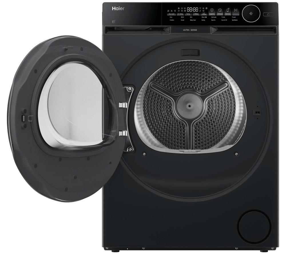 HAIER X Series 9 HD100-CQ387BU1UK WiFi-enabled 10 kg Heat Pump Tumble Dryer - Black
