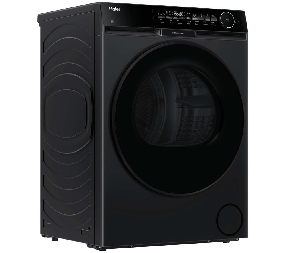 HAIER X Series 9 HD100-CQ387BU1UK WiFi-enabled 10 kg Heat Pump Tumble Dryer - Black