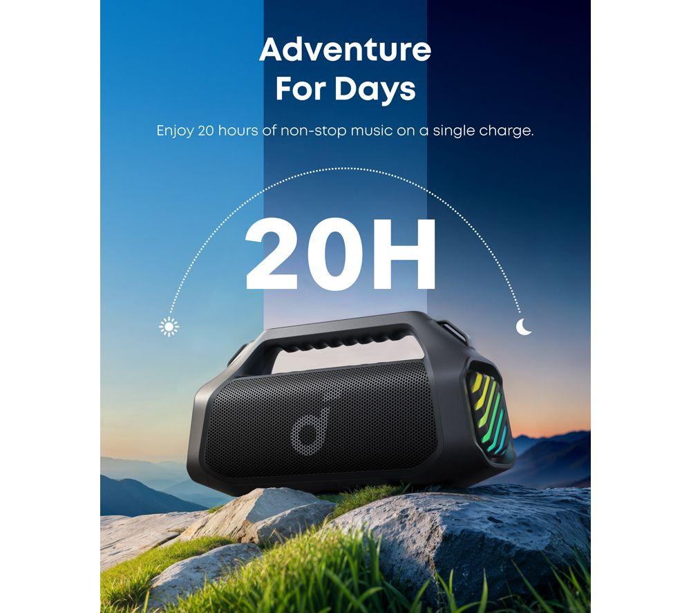 SOUNDCORE Boom 2 Pro Portable Bluetooth Speaker - Black