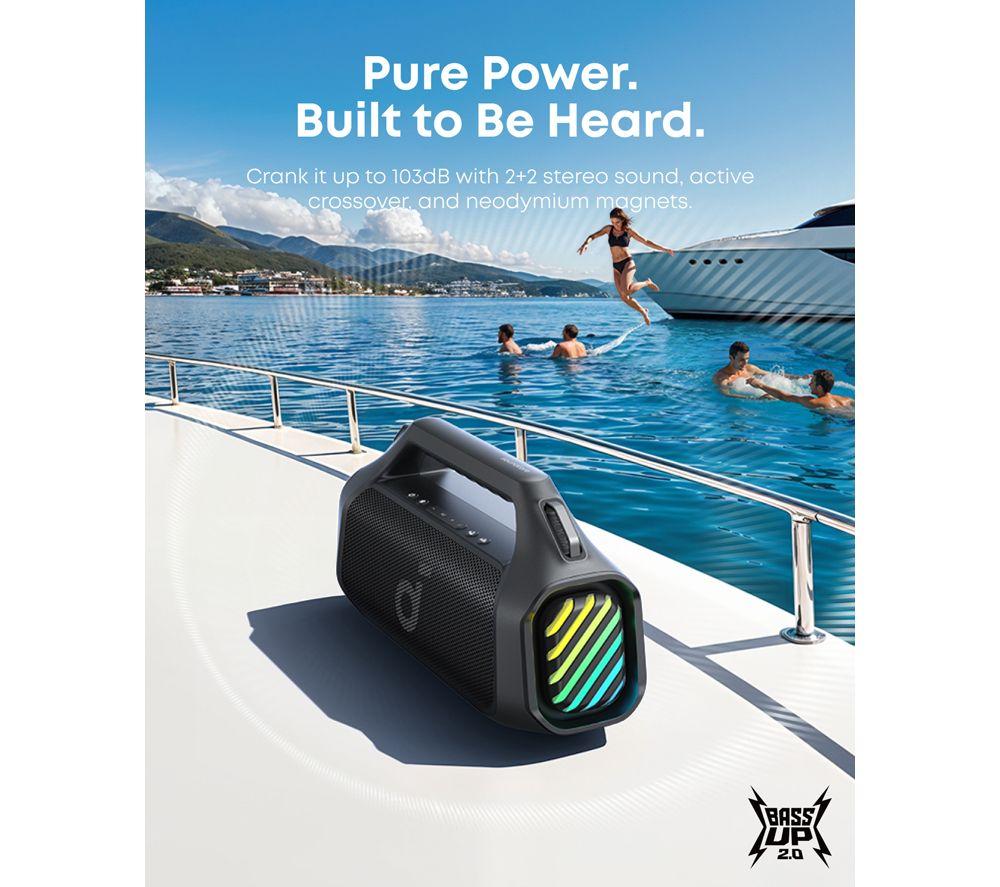 SOUNDCORE Boom 2 Pro Portable Bluetooth Speaker - Black