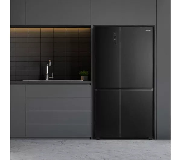 Frigorífico americano inteligente HISENSE PureFlat RS5P668SSFC - Acero inoxidable negro