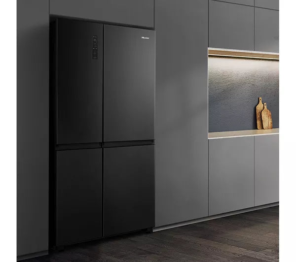 Frigorífico americano inteligente HISENSE PureFlat RS5P668SSFC - Acero inoxidable negro