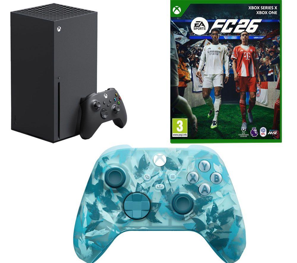 MICROSOFT XBOX Series X (1 TB), Wireless Controller (Ice Breaker Special Edition) & EA Sports FC 26 Bundle