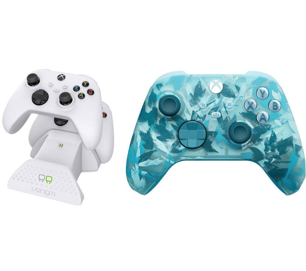 XBOX Wireless Controller (Ice Breaker Special Edition) & Venom Twin Docking Station Bundle