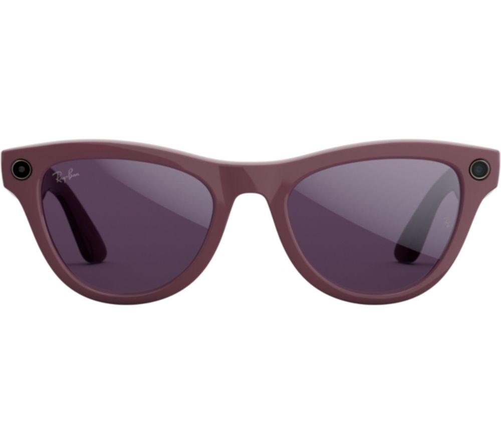 RAY-BAN META Skyler (Gen 2) Glasses - Shiny Mystic Violet with Clear to Amethyst Transitions Lenses