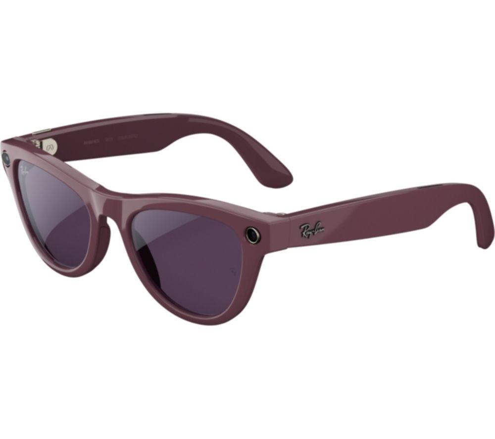RAY-BAN META Skyler (Gen 2) Glasses - Shiny Mystic Violet with Clear to Amethyst Transitions Lenses