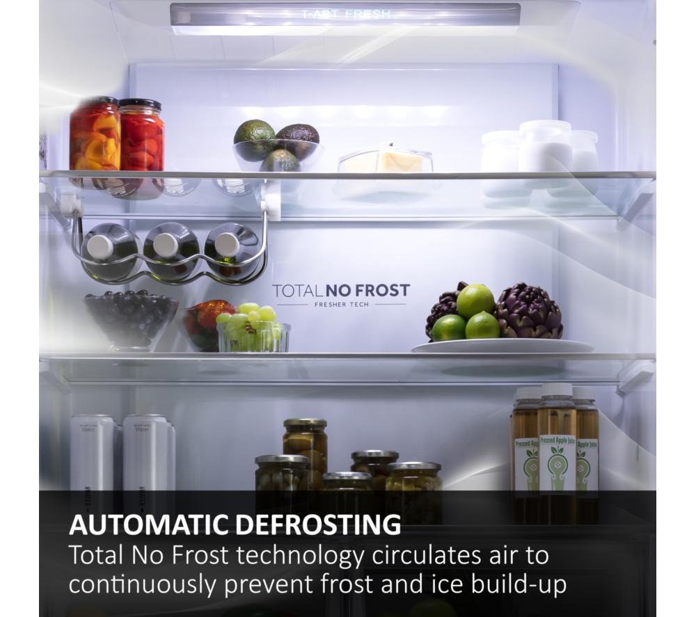 HAIER 3D Combi Series 3 HTR3518EWMXK 60/40 Fridge Freezer - Inox