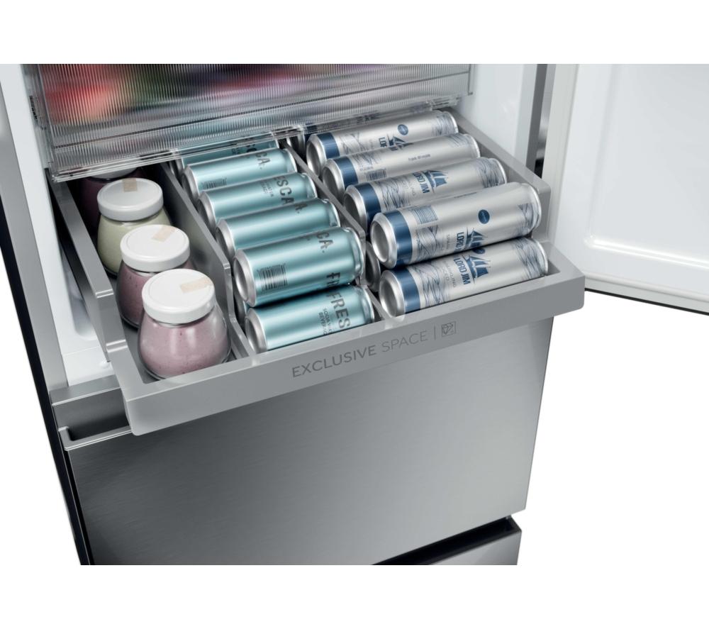 HAIER 3D Combi Series 3 HTR3518EWMXK 60/40 Fridge Freezer - Inox