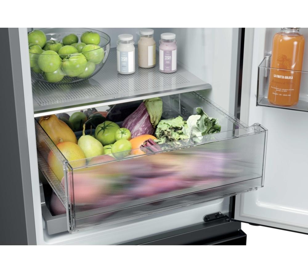 HAIER 3D Combi Series 3 HTR3518EWMXK 60/40 Fridge Freezer - Inox