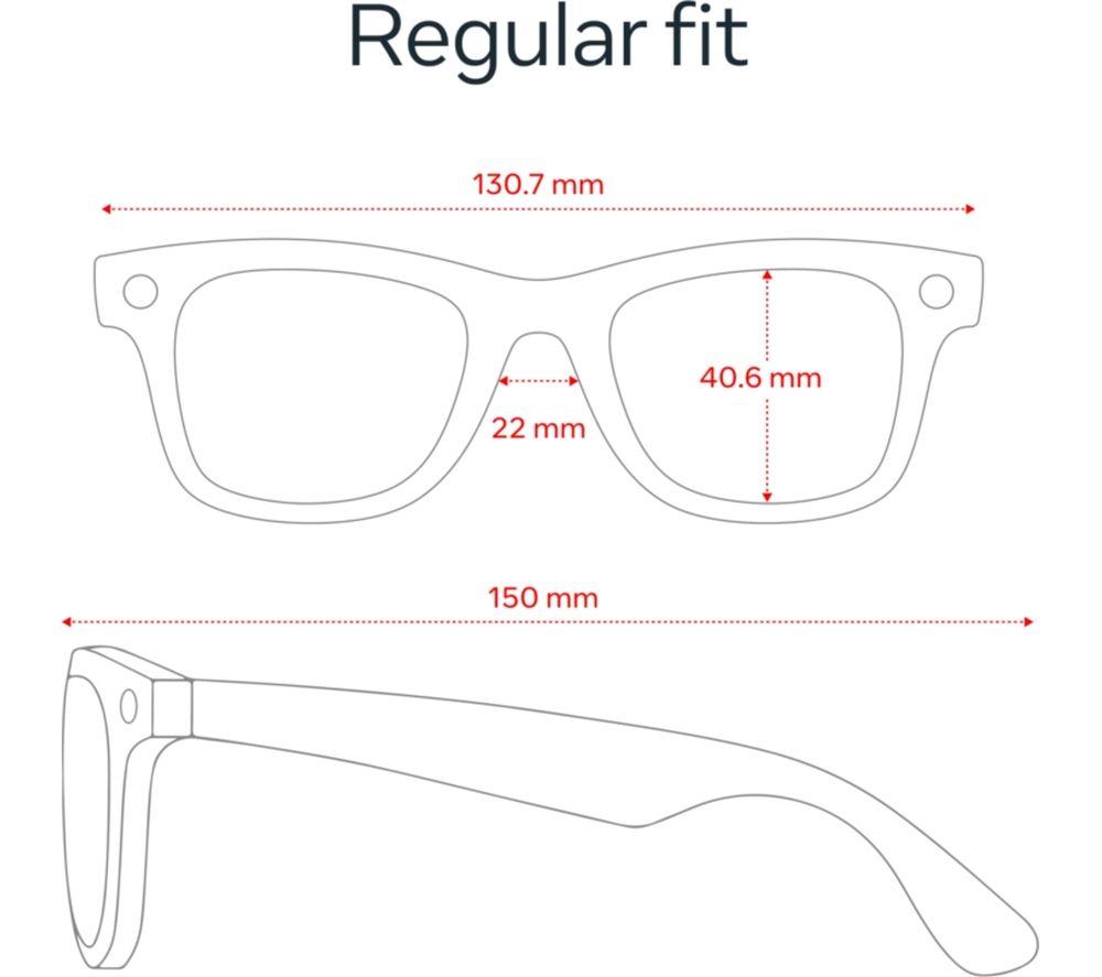 RAY-BAN META Wayfarer (Gen 2) Glasses - Shiny Black with Green Lenses