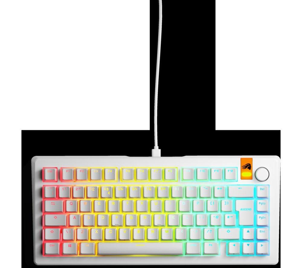 GLORIOUS GMMK 3 HE Prebuilt 75% Hall Effect Gaming Keyboard - White