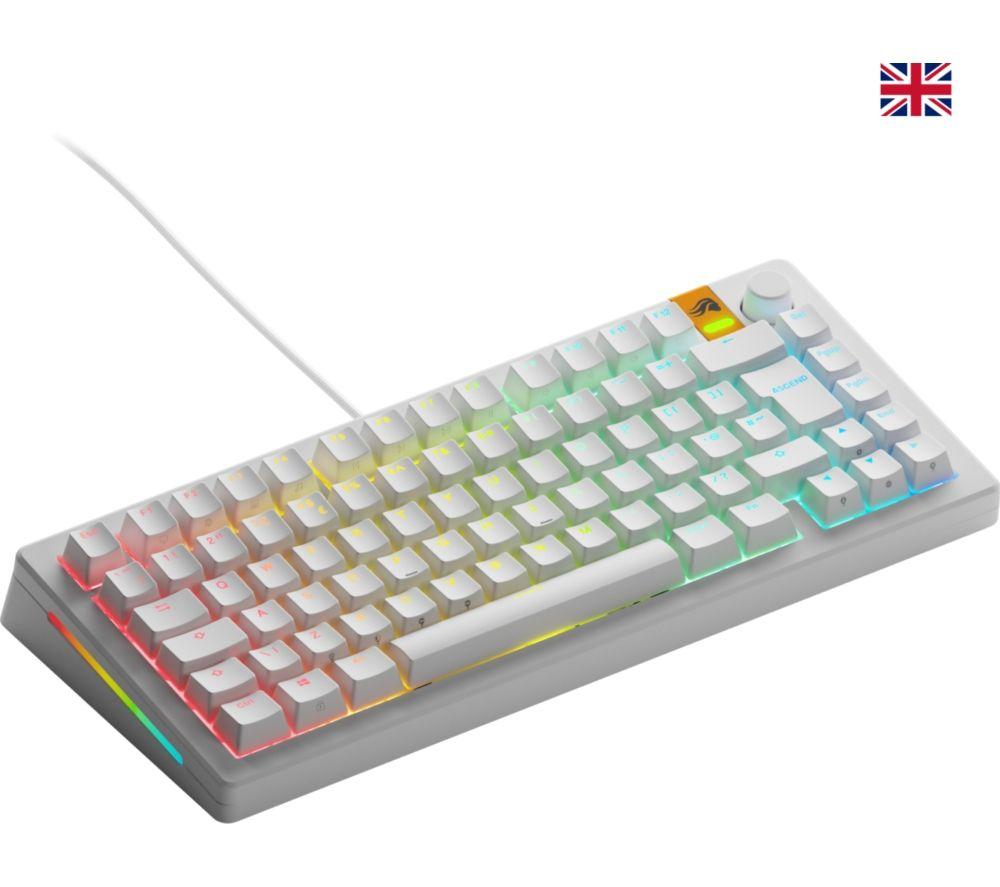 GLORIOUS GMMK 3 HE Prebuilt 75% Hall Effect Gaming Keyboard - White