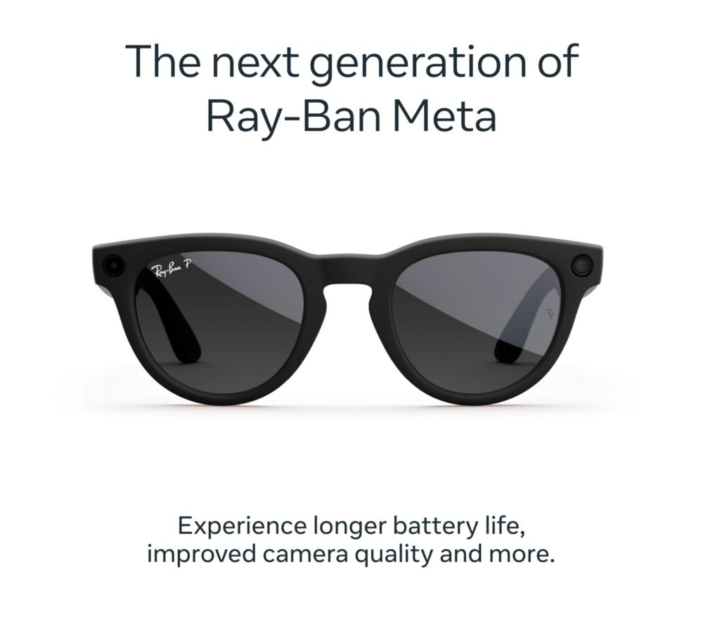 RAY-BAN Headliner (Gen 2) Glasses - Matte Black with Polarised Gradient Graphite Lenses