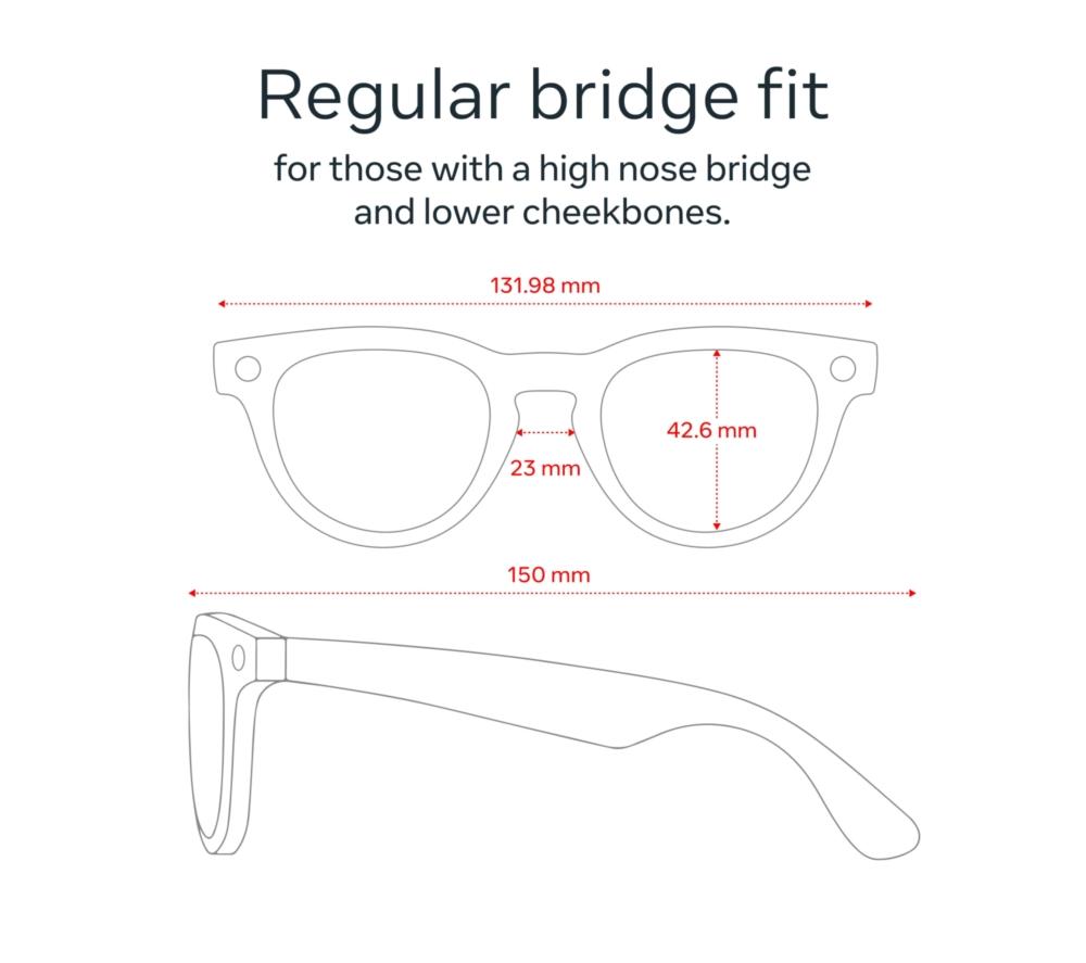 RAY-BAN Headliner (Gen 2) Glasses - Matte Black with Polarised Gradient Graphite Lenses