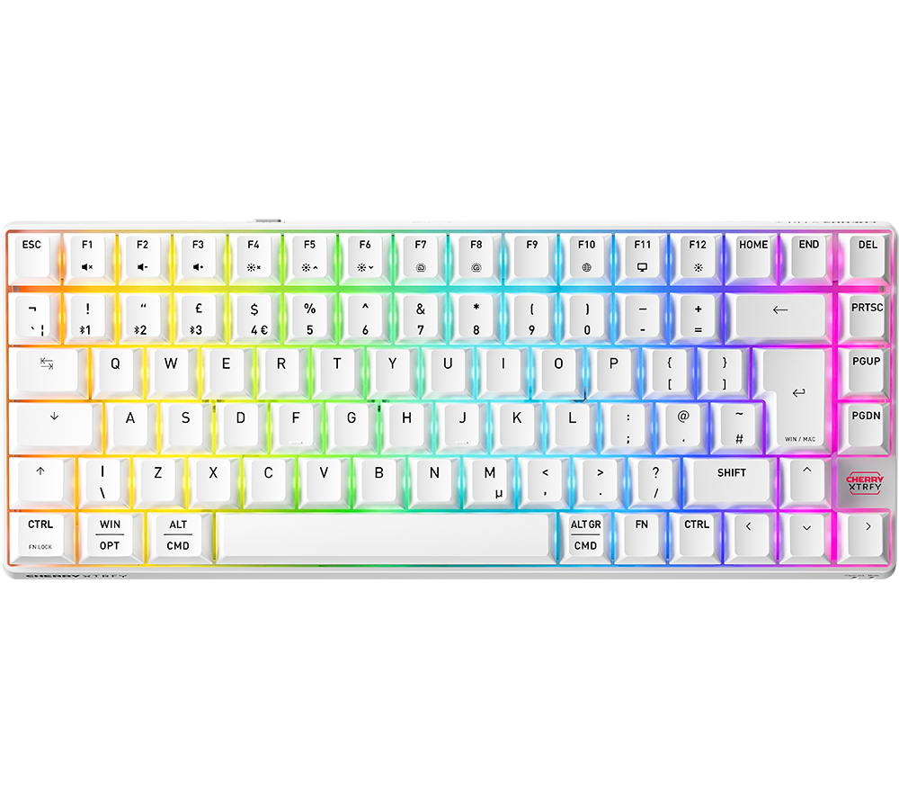 CHERRY K33 Compact Wireless RGB Gaming Keyboard - White
