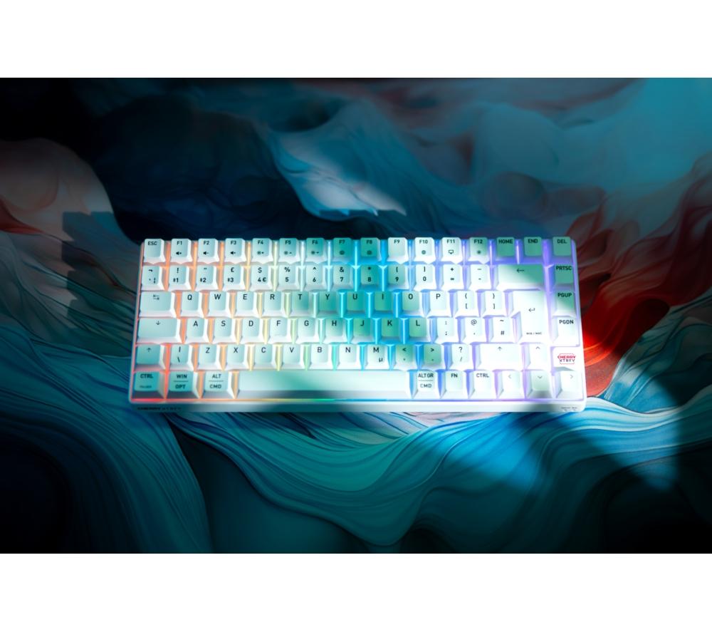 CHERRY K33 Compact Wireless RGB Gaming Keyboard - White