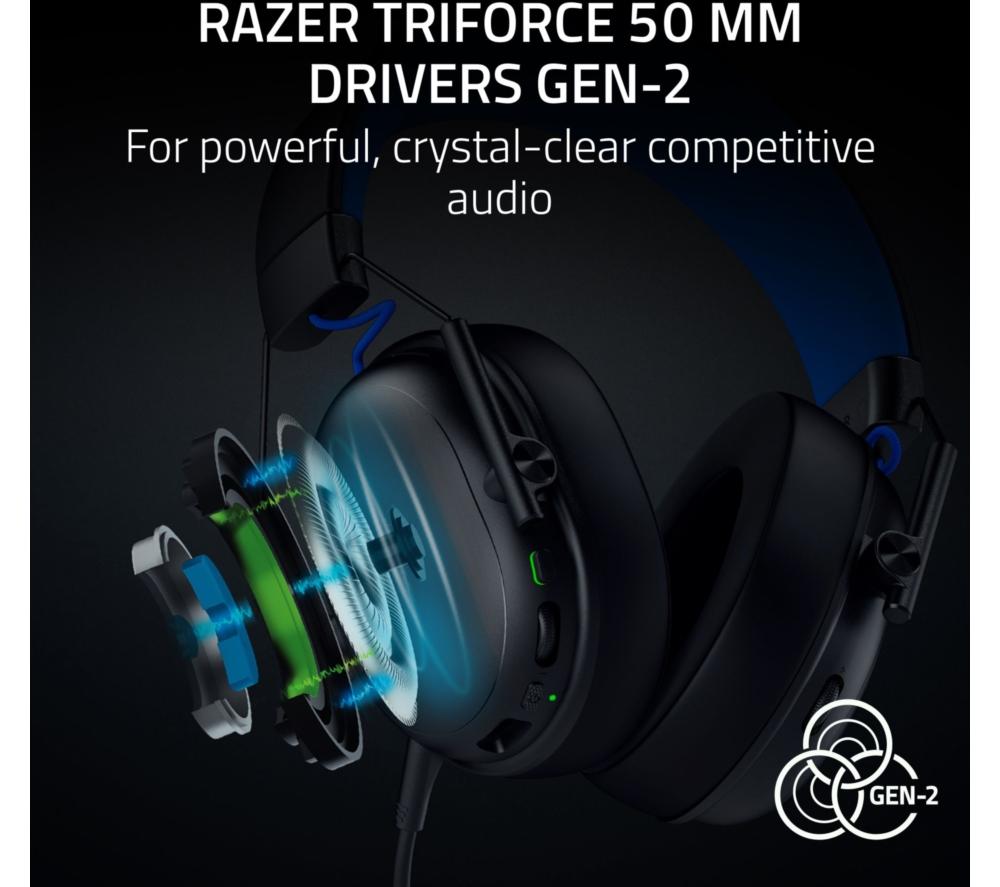 RAZER BlackShark V3 X Kabelloses Gaming-Headset für PlayStation - Schwarz