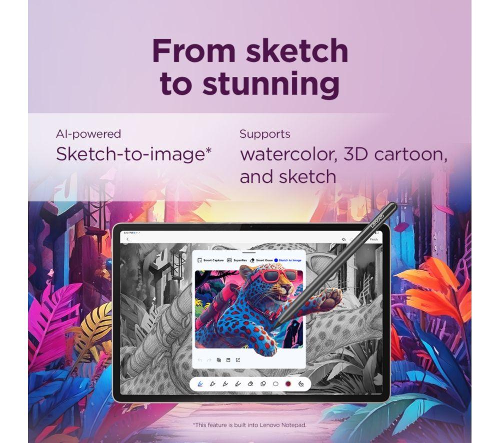 LENOVO Yoga Tab 11.1" Tablet - 256 GB, con acabado en Seashell