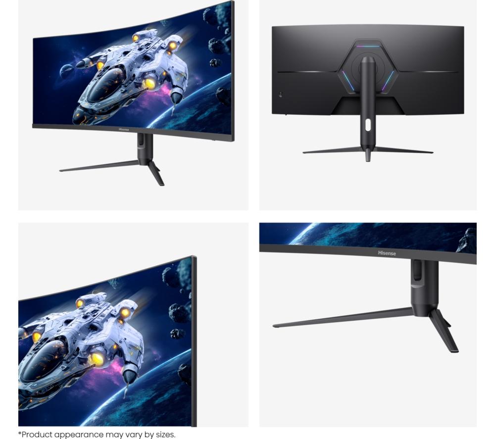 HISENSE 34G6QUK Wide Quad HD 34" Curved LED Gaming Monitor - Black