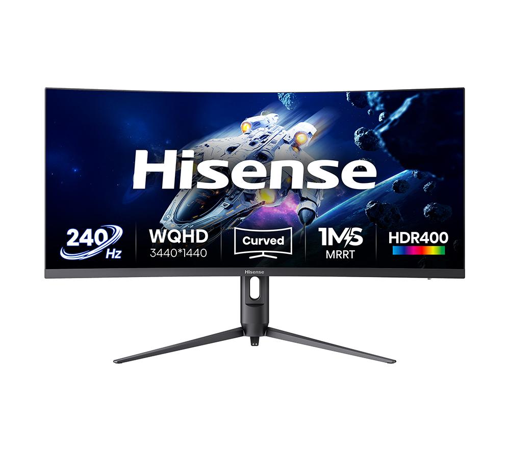 HISENSE 34G6QUK Wide Quad HD 34" Curved LED Gaming Monitor - Black