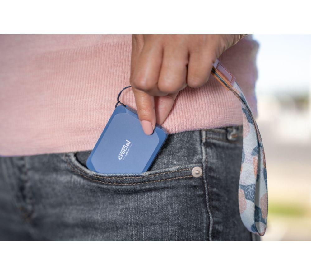 CRUCIAL X10 External SSD - 4 TB, Blue