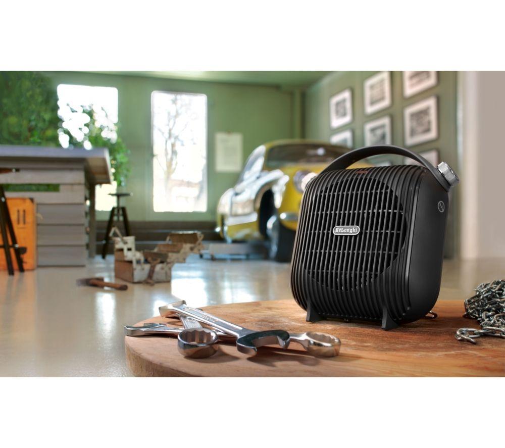 DELONGHI Capsule HFS30C24 Portable Fan Heater - Black