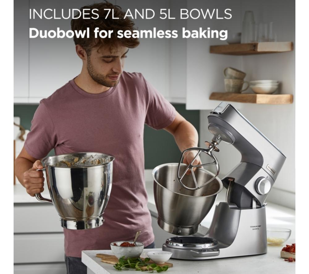KENWOOD Titanium Chef Baker XL KVL85.004SI Stand Mixer - Silver